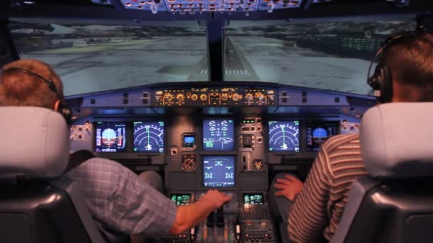 Uçuş simülatörü — Stok video