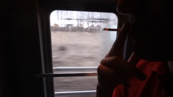 Young man with a cigarette — Stock Video