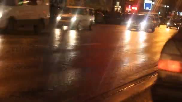 Gece sokak — Stok video