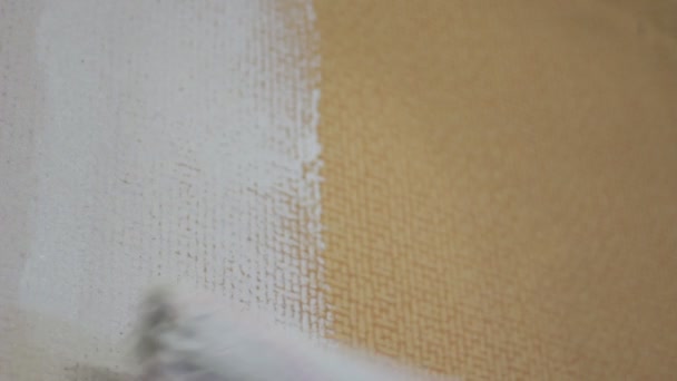 Mur de peinture à rouleau 