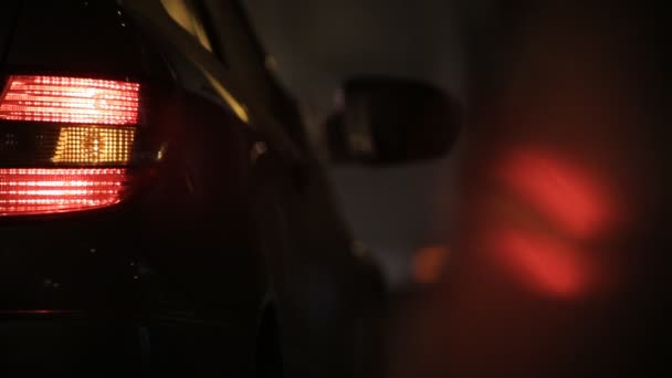 夜公路事故背景 — 图库视频影像