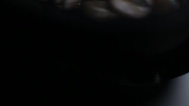 Elektrikli Kahve değirmeni makro panorama