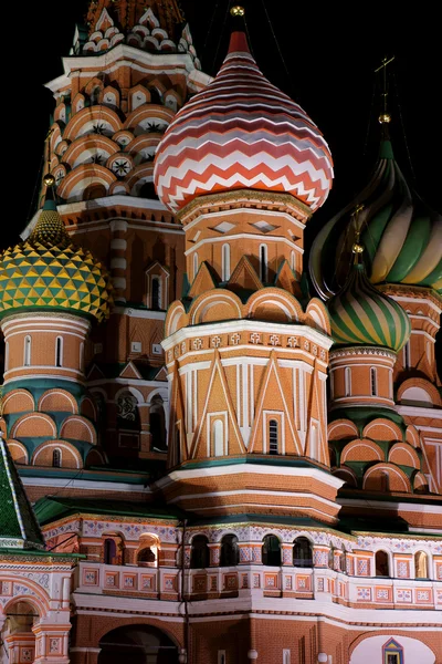 Night St. Basil Cathedral — Stock Photo, Image