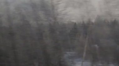 Tren kış arka plan ses