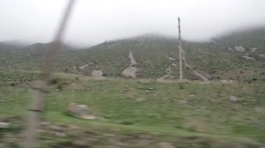 Arabadaki yol Manzaralı