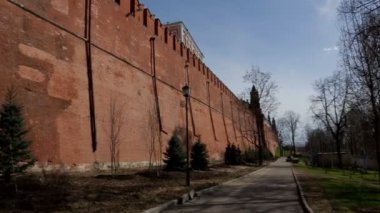 Moskova kremlin duvarı panorama