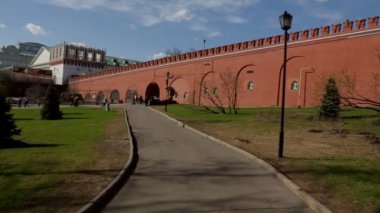 Moskova kremlin duvarı panorama