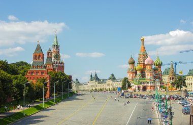 güneşli Moskova kremlin