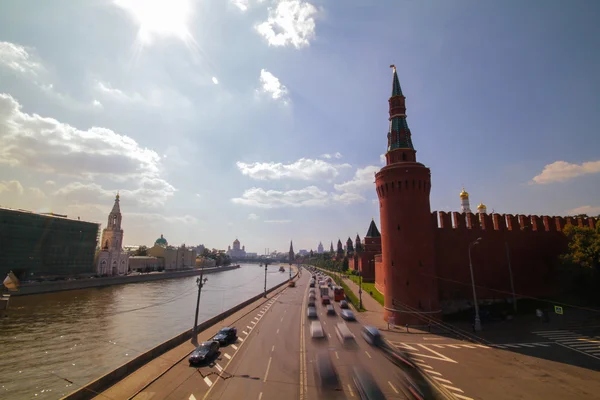 Moscow kremlin embankment — Stockfoto