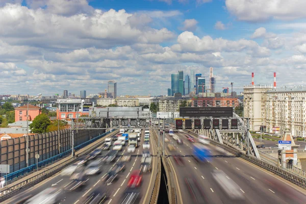 Третій кільцевої автомагістралі Москви Стокова Картинка