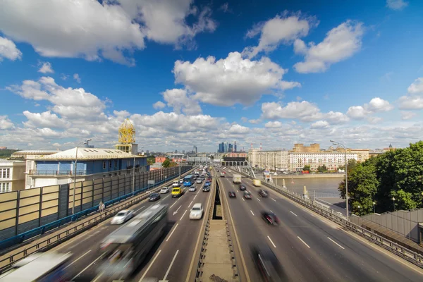 Moszkva autópálya harmadik gyűrű Stock Fotó