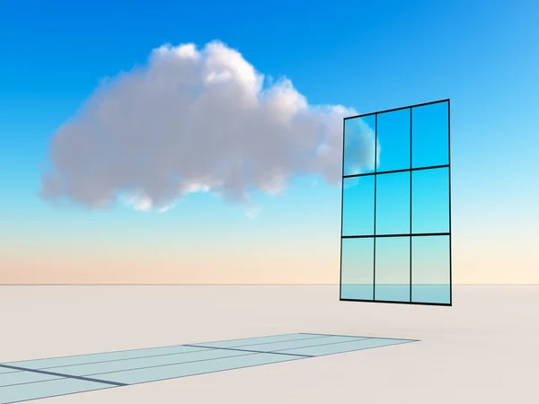 Abstrakt cloud computing — Stockfoto