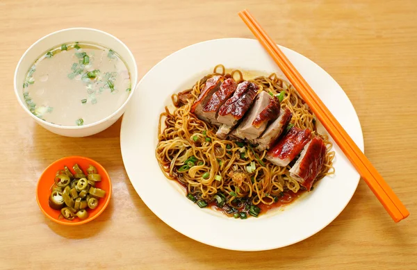 Macarrão de pato. alimentos Ásia — Fotografia de Stock