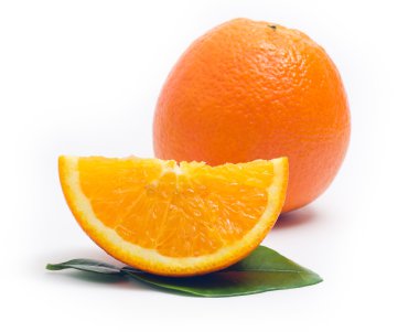 Beyaz arkaplanda turuncu izole edilmiş