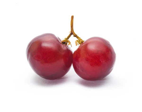 Red grape isolated on white — Stock Photo, Image