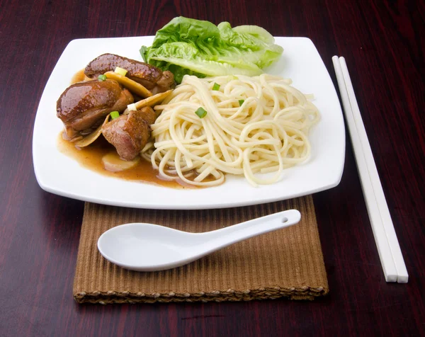 Duck noodle food. asia food — Stock Photo, Image