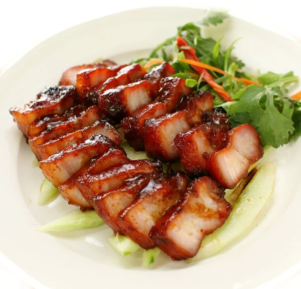 中国风格烧烤猪肉 免版税图库照片