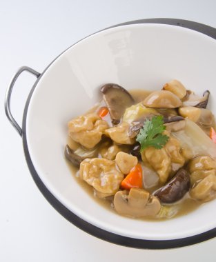 tofu ve kıyma pirinç. Çin mutfağı