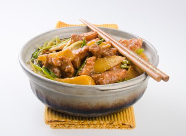 Pork. chinese cuisine asia food clipart