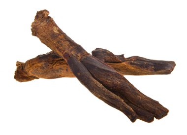 arka plan üzerinde kurutulmuş ginseng