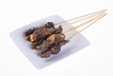 satay. Asya Mutfağı - arka planda satay