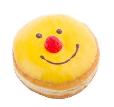 çörek, arka yüzünde komik poğaça