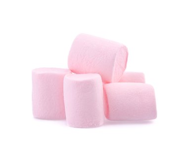 arka plan üzerinde kabarık marshmallow