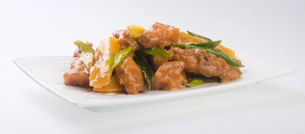 Schweinefleisch. Chinesische Küche asiatisches Essen — Stockfoto