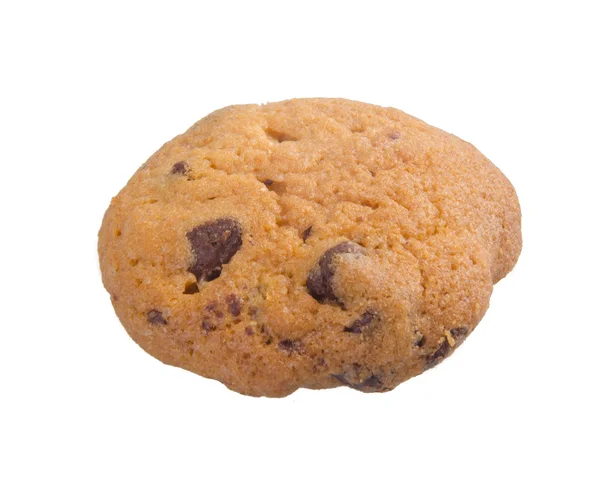 Chocolade chip cookies geïsoleerd op witte achtergrond — Stockfoto