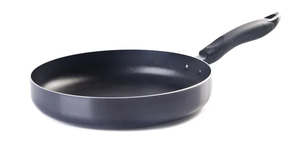 Pan, metal frying pan, on a white background — Stock Photo, Image