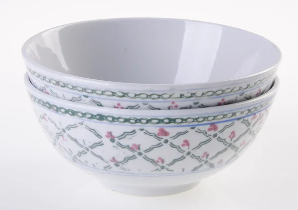 Bowl, ceramic bowl on white background — Stock Photo, Image