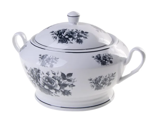 Pot, Ceramic pot on white background. — Stock Photo, Image