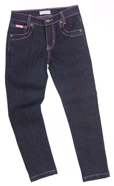 Джинси, стильні джинси на чорному фоні — стокове фото