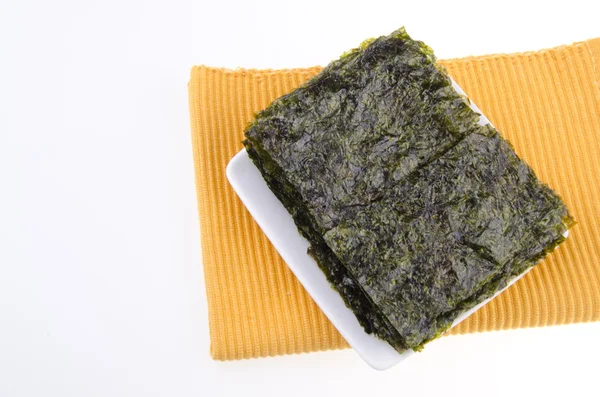 Deniz yosunu. arka plan üzerinde kuru deniz yosunu