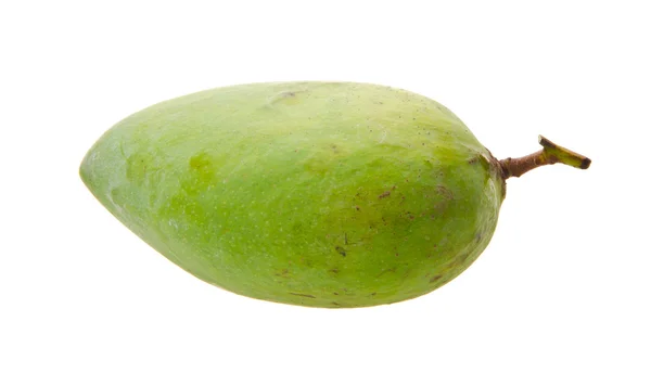 Mango. grüne Mango auf weißem Hintergrund — Stockfoto