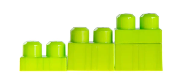 Plastic building blocks on background — Stock Photo, Image