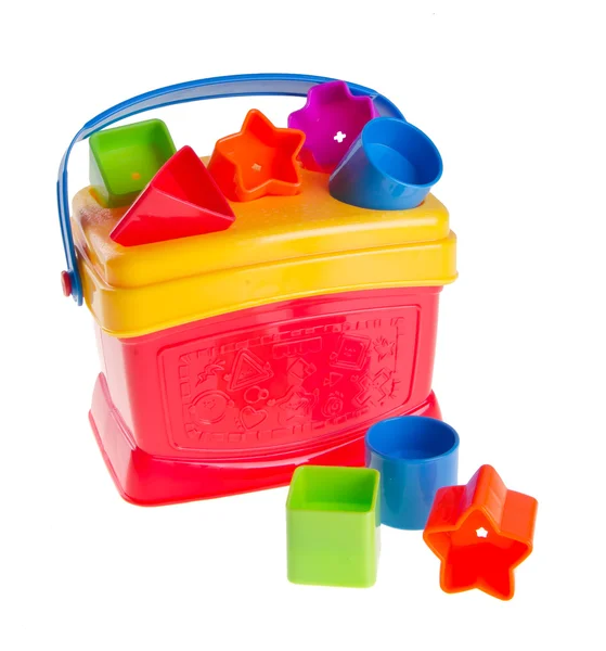 Shape Sorter. Childs toy shape sorter on a background — Stock Photo, Image