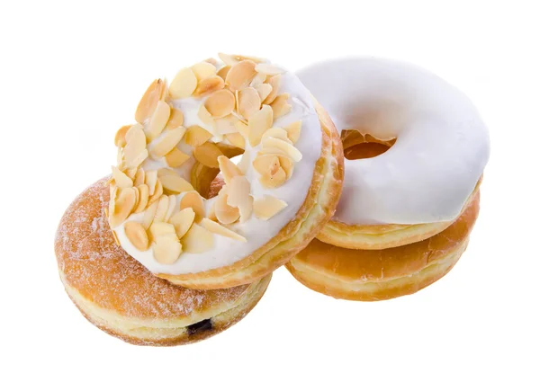Donut, sweet donut isolerade på bakgrund av socker — Stockfoto