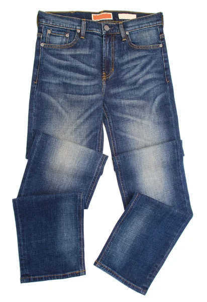 Jeans, stylische Jeans auf schwarzem Grund — Stockfoto