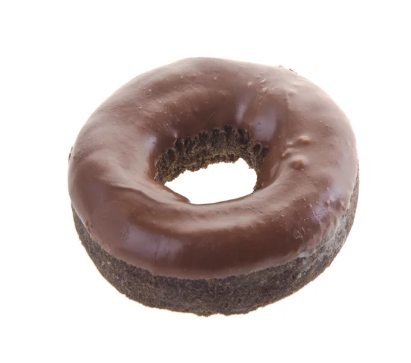 Donuts de chocolate em um contexto — Fotografia de Stock