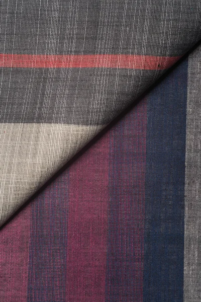 Ткани текстильные. Образец хлопчатобумажной ткани — стоковое фото