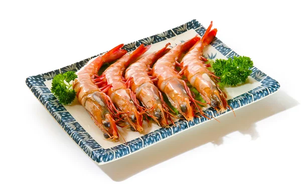Shrimp isolated on white — Stock Photo, Image