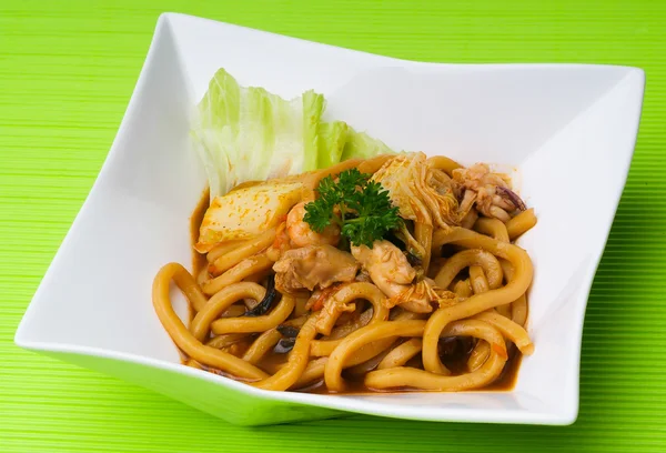 Noodles on background asia food. — Stock Photo, Image