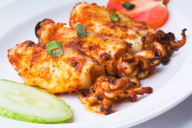 kalamar, kalamar ızgara Asya gıda