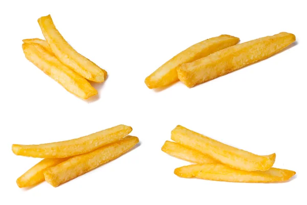 Papas fritas sobre fondo blanco — Foto de Stock