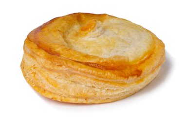 Beyaz bir arka plan üzerinde puf