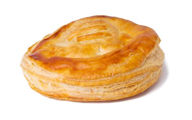 Beyaz bir arka plan üzerinde puf