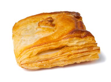 Beyaz bir arka plan üzerinde puf