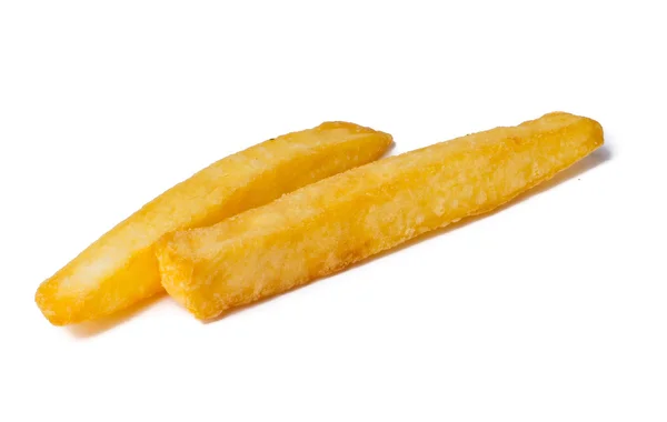 Patatine fritte su sfondo bianco — Foto Stock