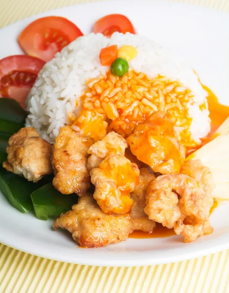 Sweet and sour pork saia food — Stock Photo, Image